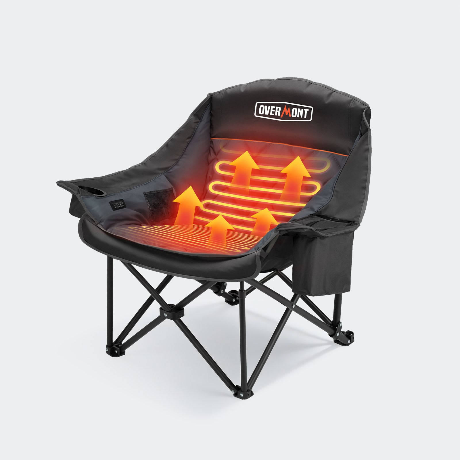 Overmont Heated Oversized XL Camping Chair