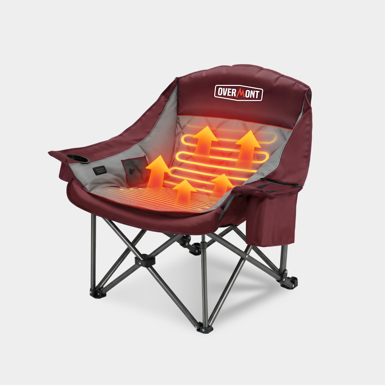 Overmont Übergroßer XL-Campingstuhl für Erwachsene – Overmontoutdoor