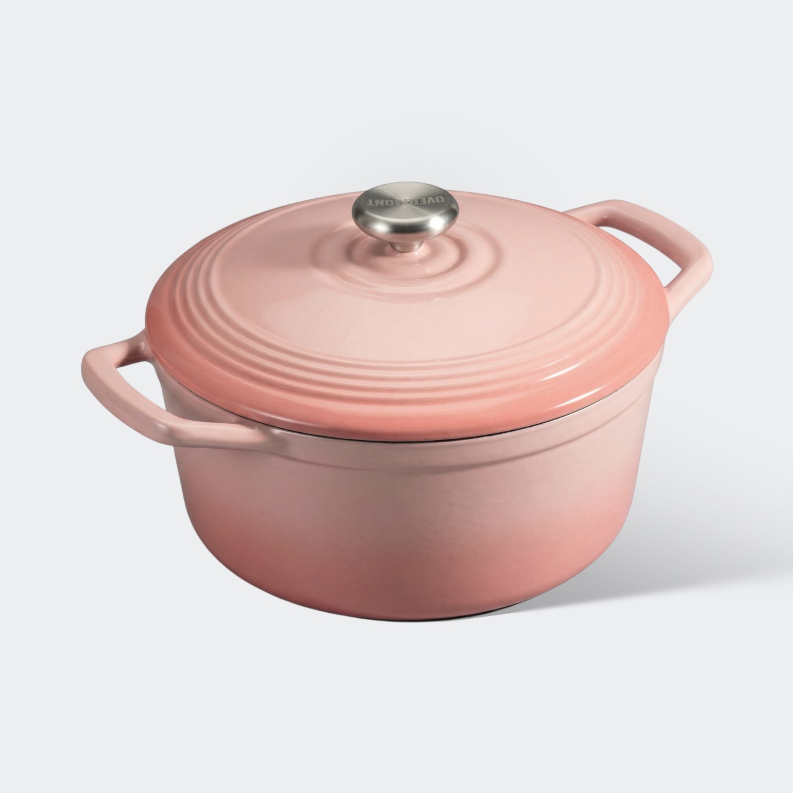 Overmont 5.5Quart Cast Iron Dutch Oven Drip-pattern Lid Multicolor