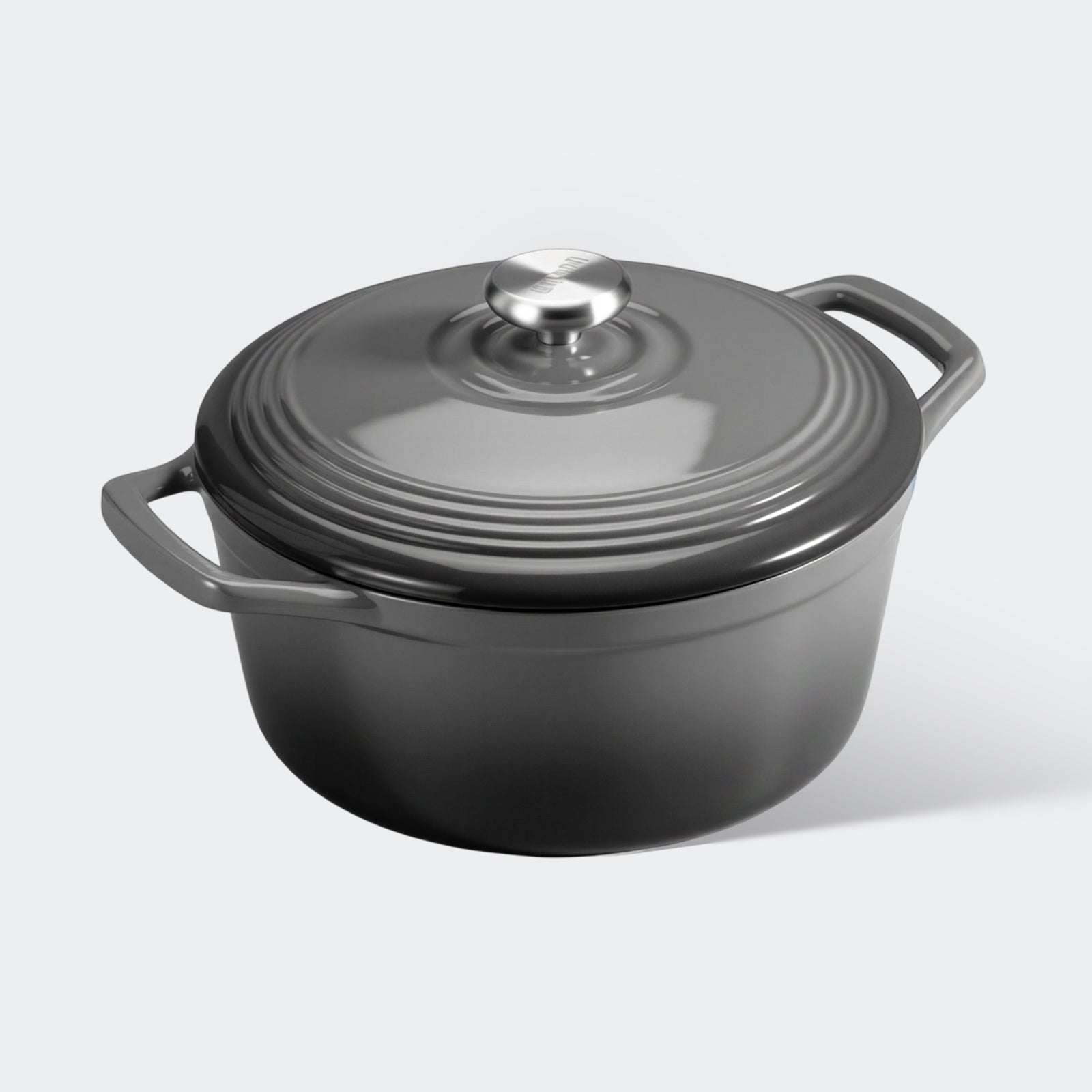 Overmont 5.5Quart Cast Iron Dutch Oven Drip-pattern Lid Multicolor