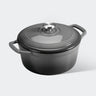Overmont 5.5Quart Cast Iron Dutch Oven Drip-pattern Lid Multicolor - Gray