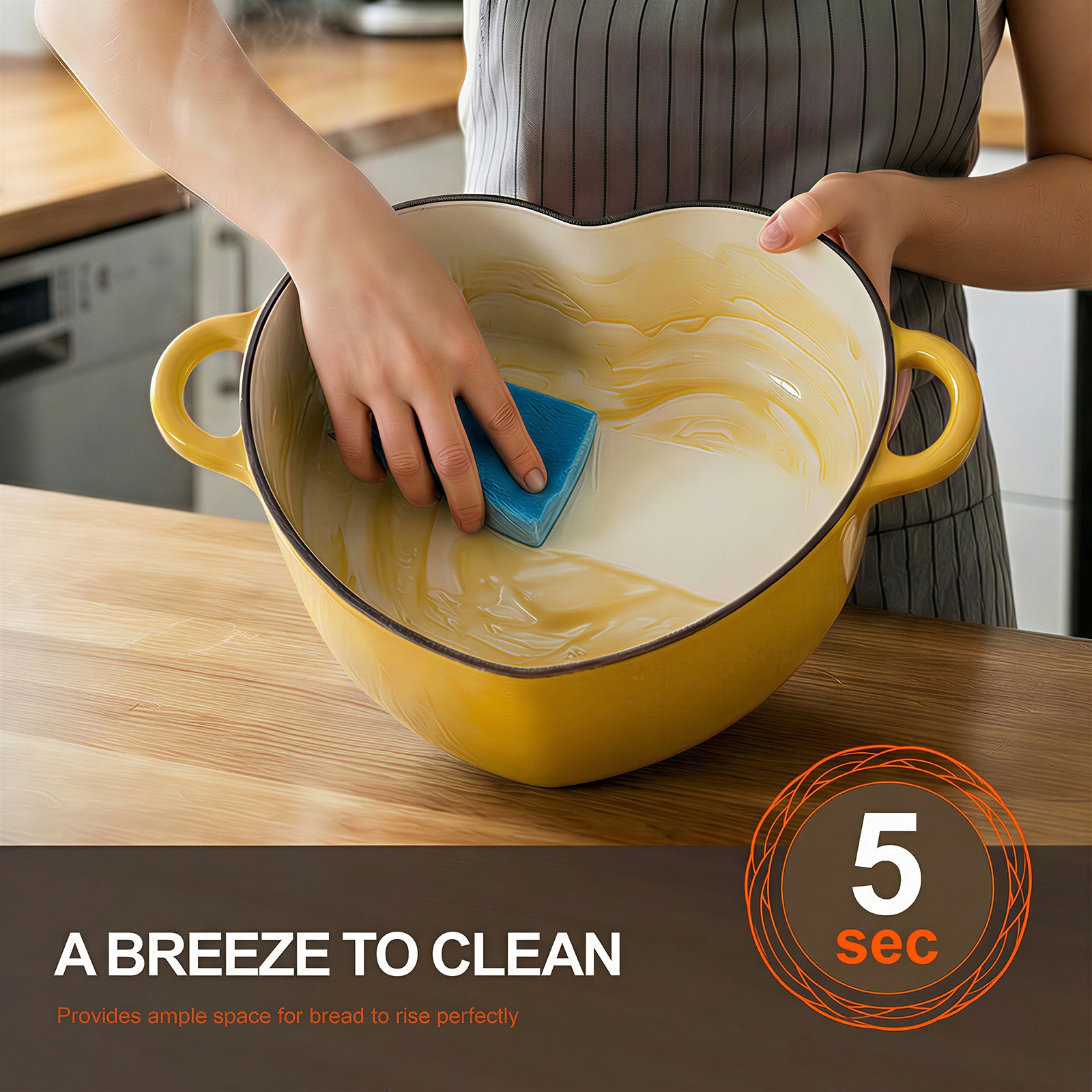 Cocotte en fonte émaillée Overmont 5,5 pintes