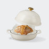Overmont 6QT Cast Iron Bread Dutch Oven Multicolor - Cream White