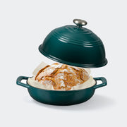 Overmont 5,5 QT Schmortopf aus emailliertem Gusseisen