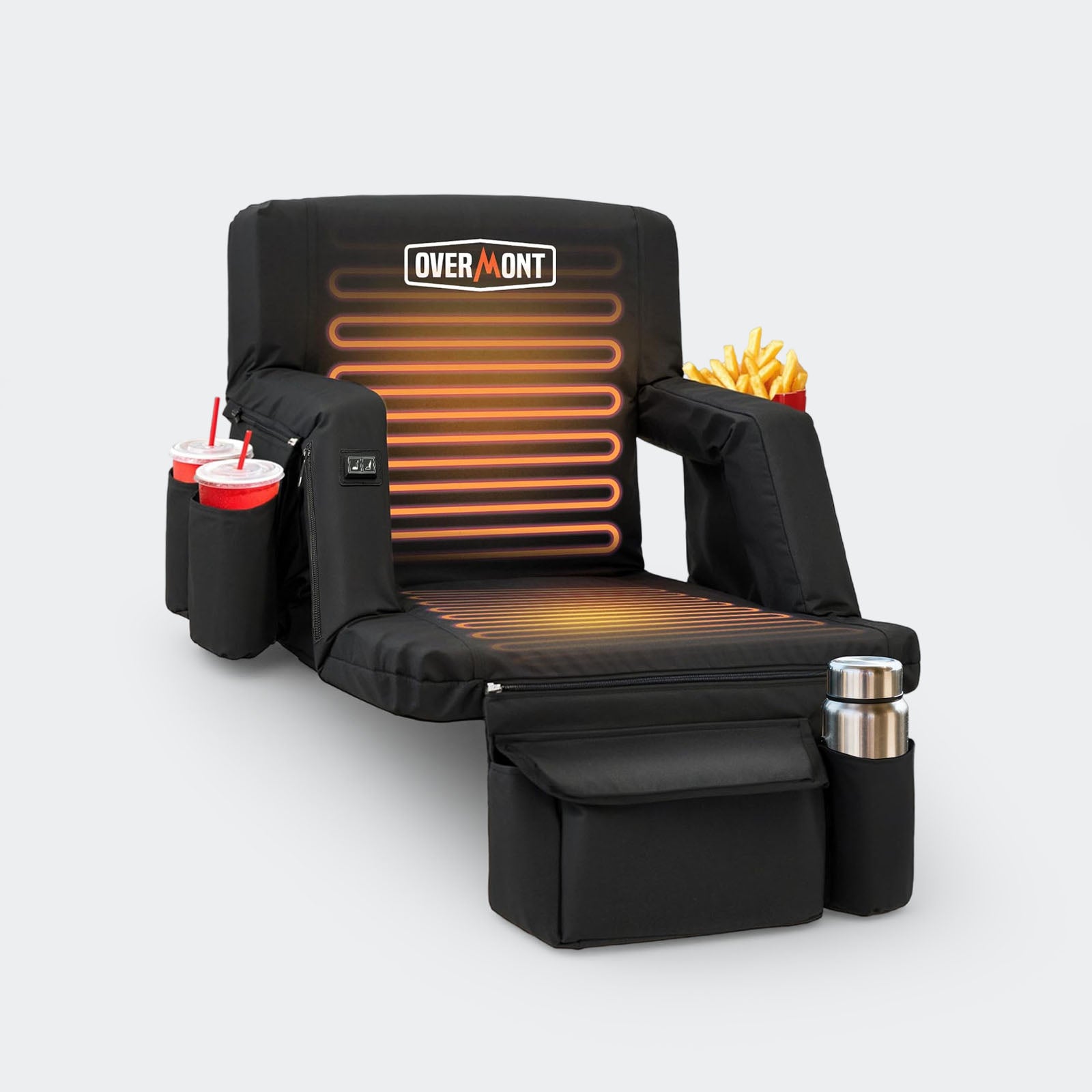 Overmont Heated Stadium Seat with Back Support