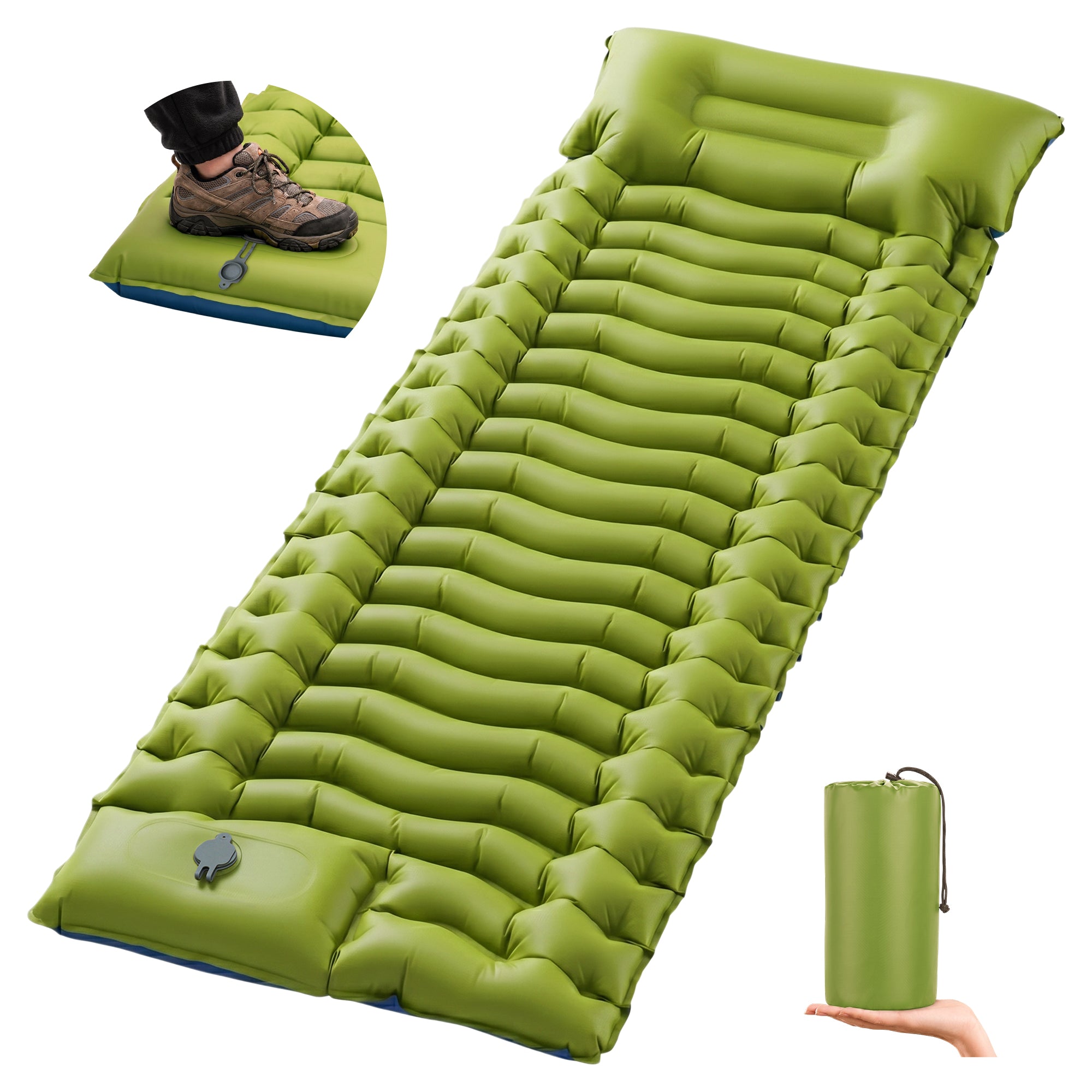Overmont Camping Inflatable Sleeping Pad