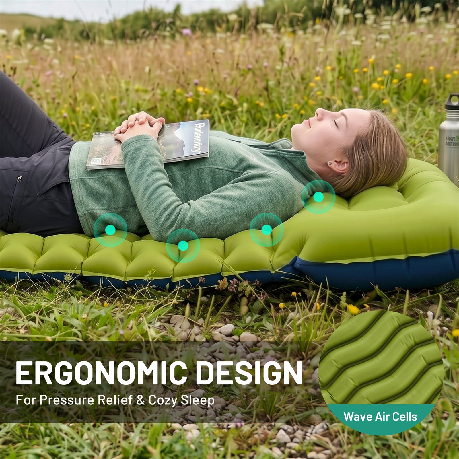 Lit de camp Overmont avec matelas