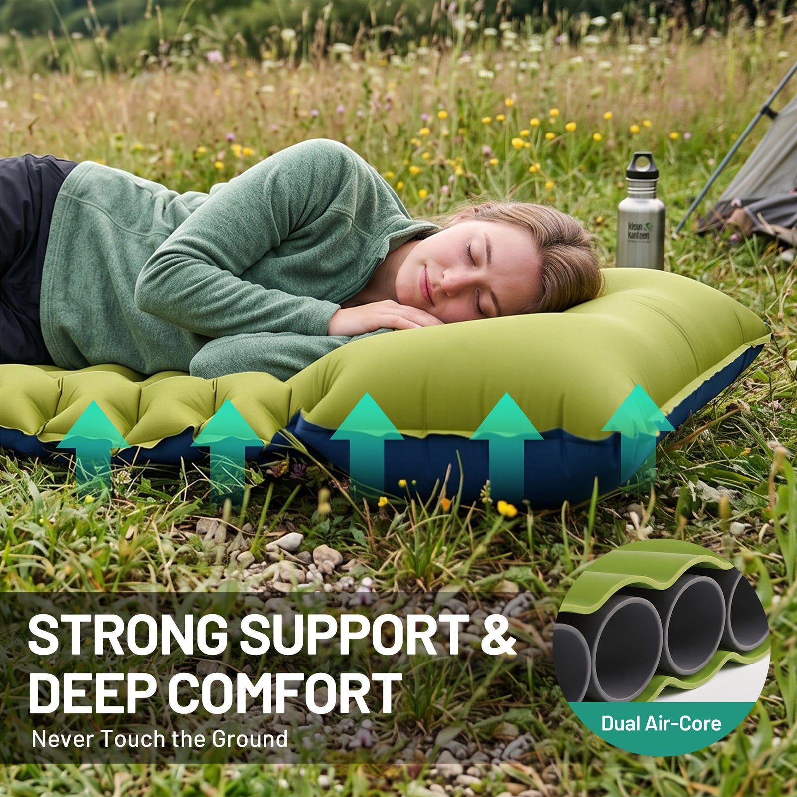 Lit de camp Overmont avec matelas