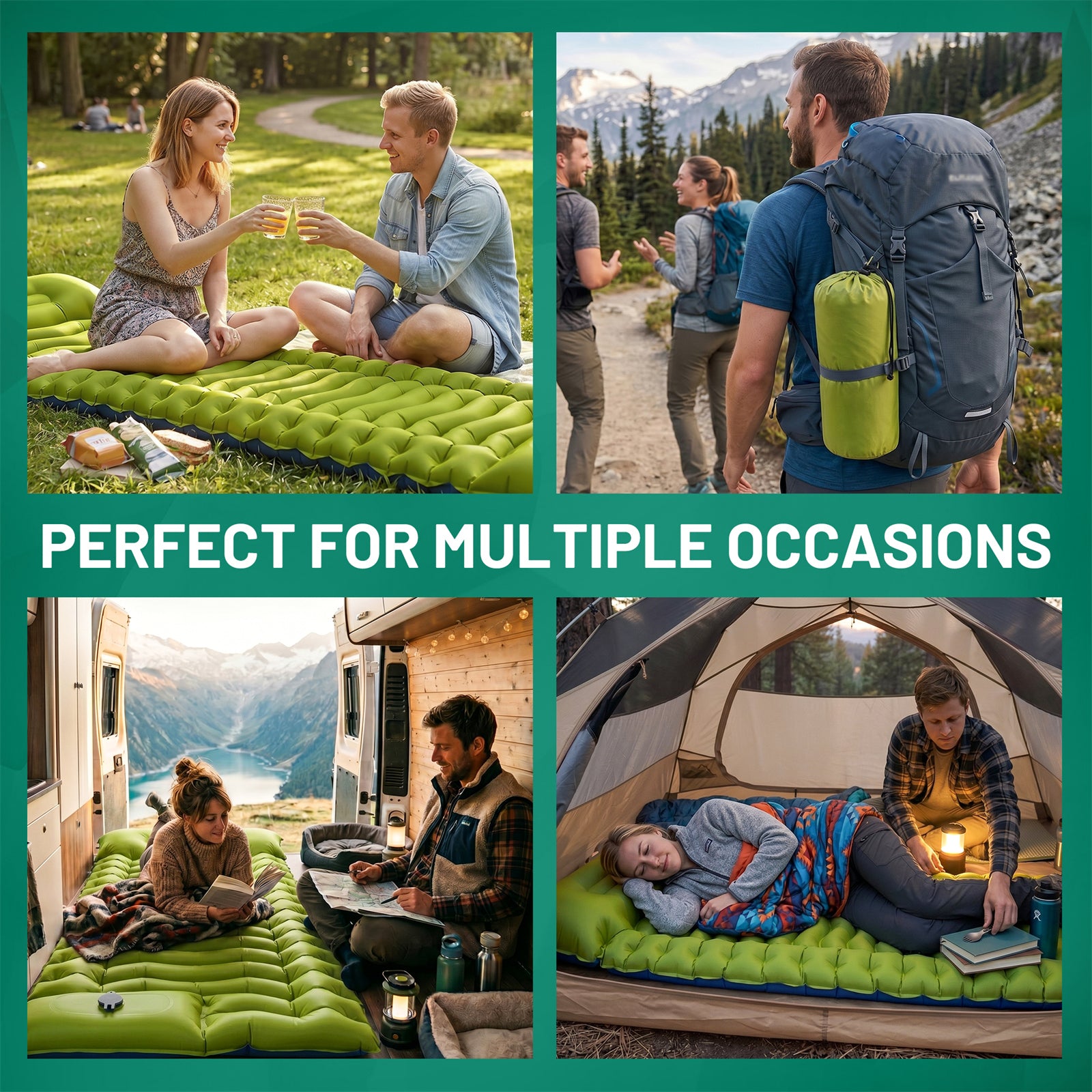 Lit de camp Overmont avec matelas