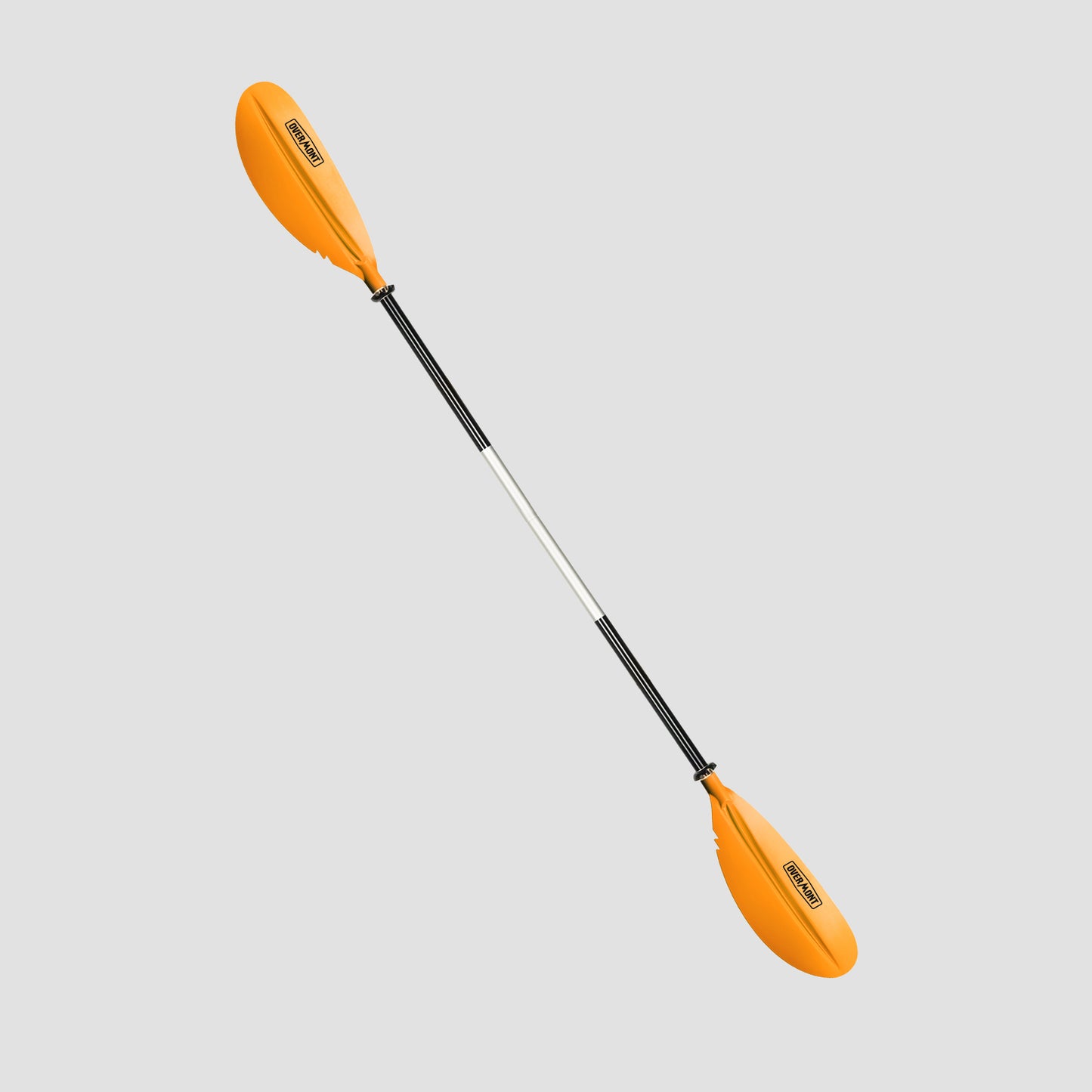 Yellow alloy kayak paddles