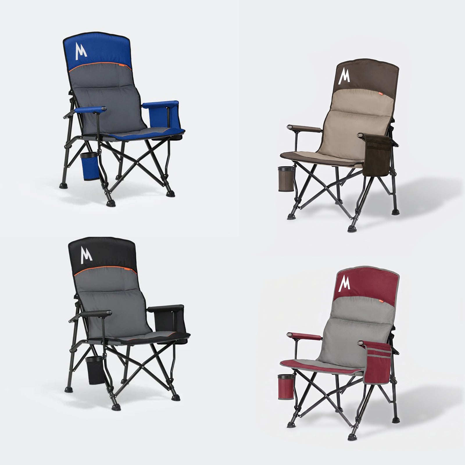 Overmont Back Support Camping Chair for Adults