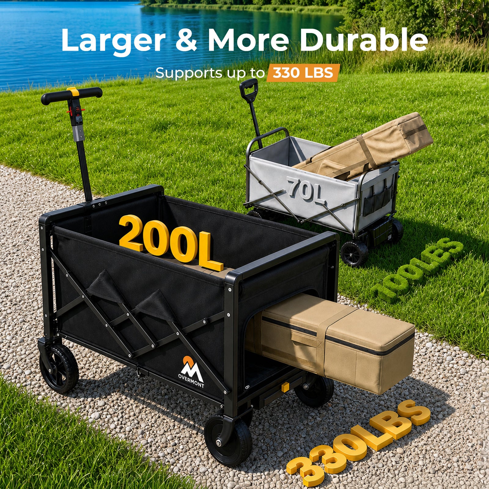 Chariot pliant électrique Overmont 200L