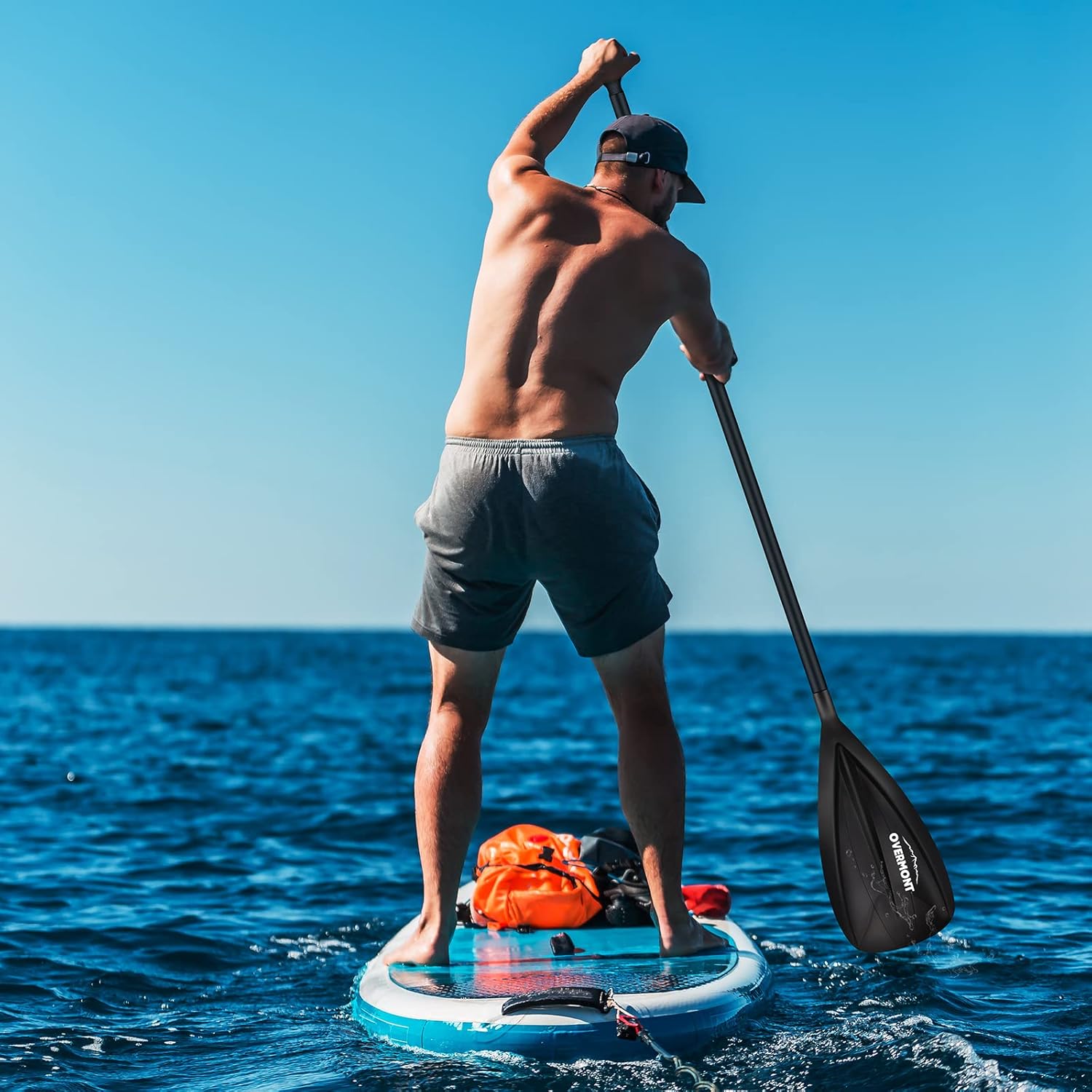 Pagaie de SUP réglable en alliage d'aluminium Overmont