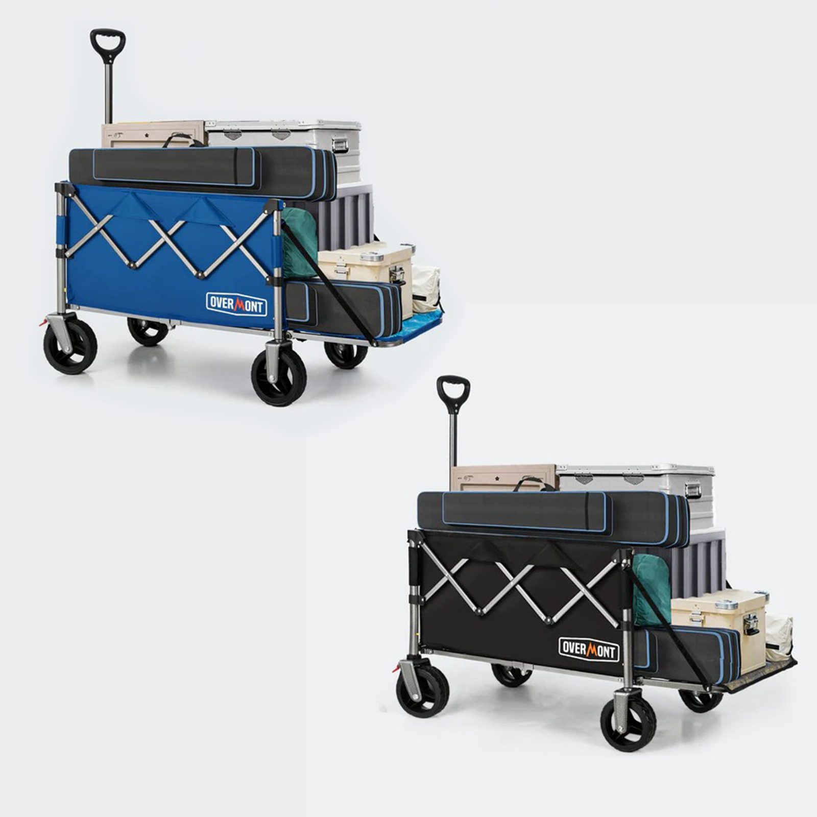 Overmont 200L Foldable Collapsible Wagon with Tailgate