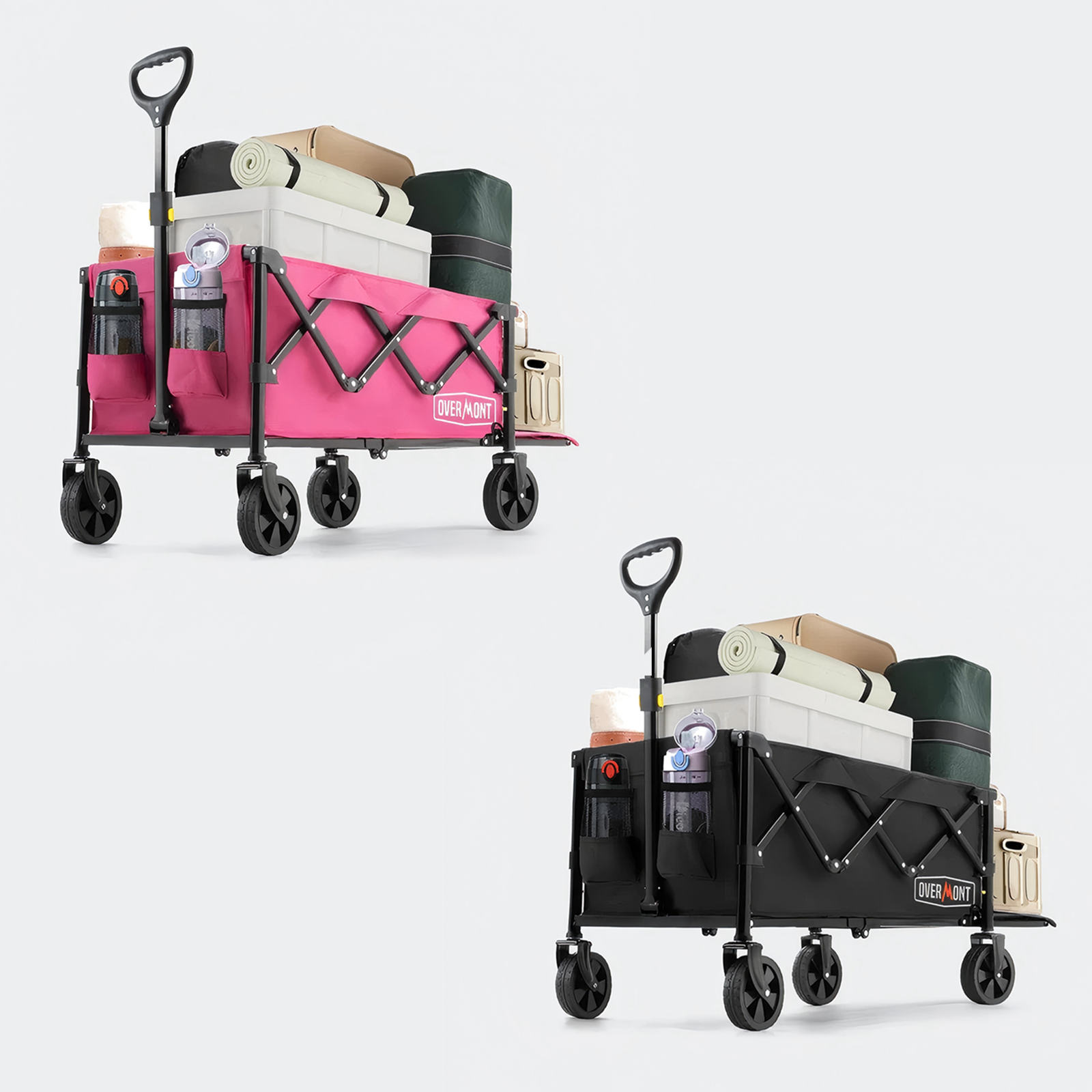 Overmont 100L Collapsible Foldable Wagon Cart