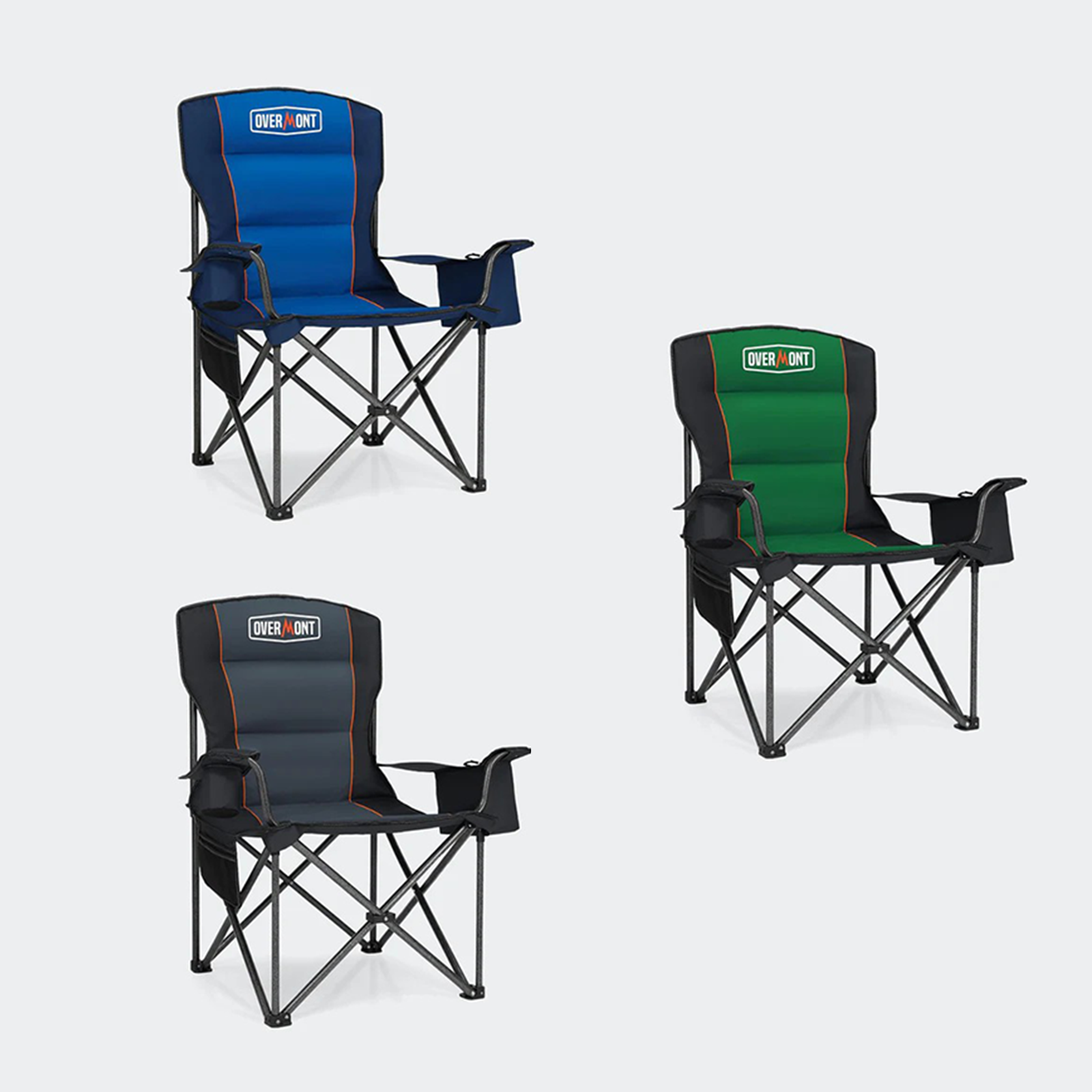 Chaise pliante de camping surdimensionnée Overmont