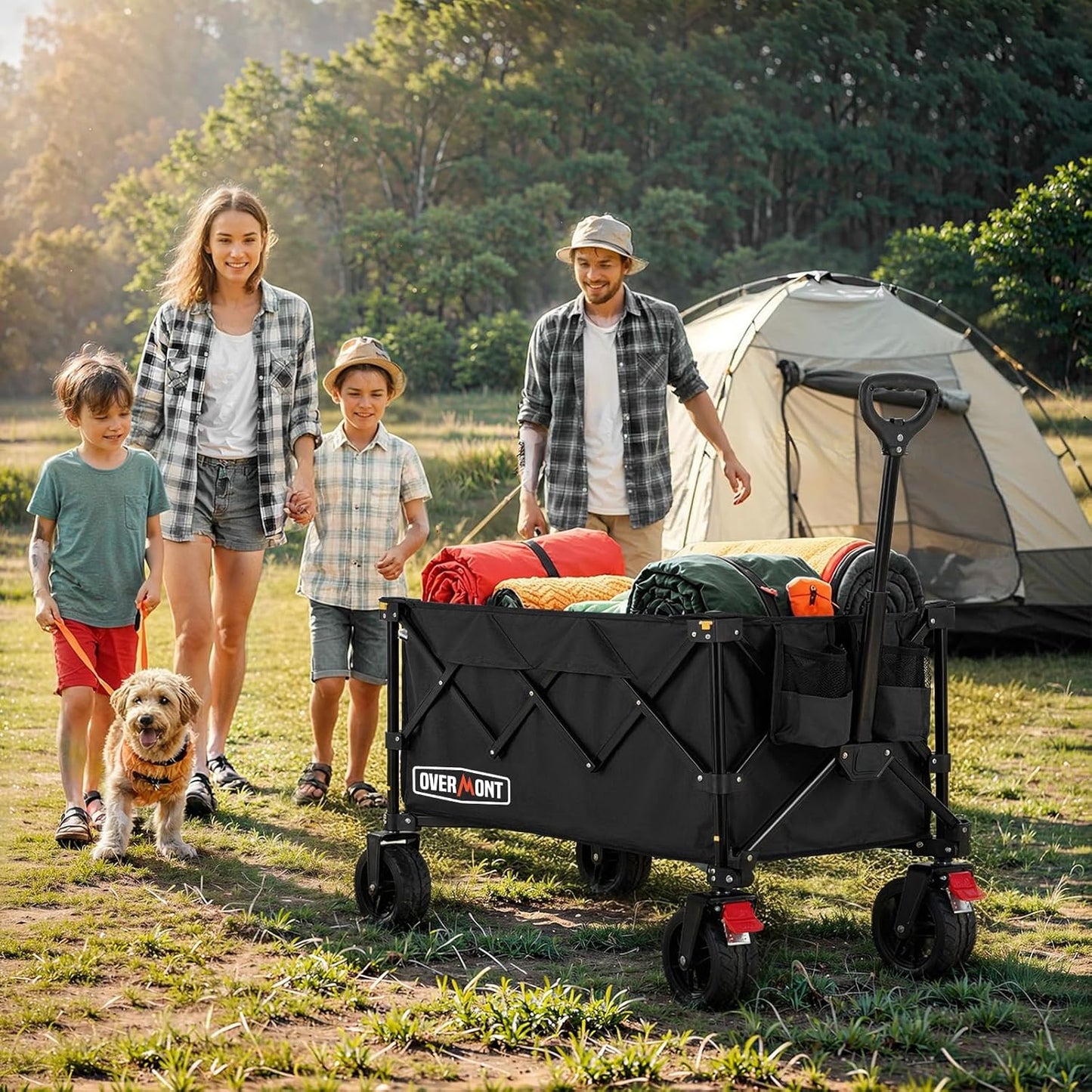 Overmont 200L Ultra-Compact Collapsible Wagon Cart