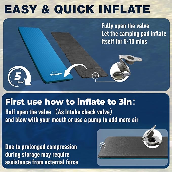 Overmont Self-Inflating Sleeping Pad