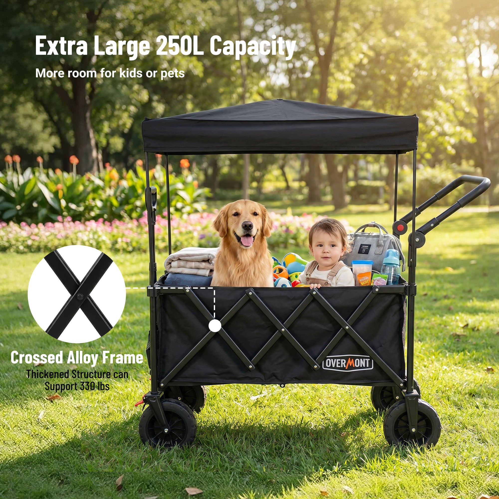Chariot pliable Overmont 300L