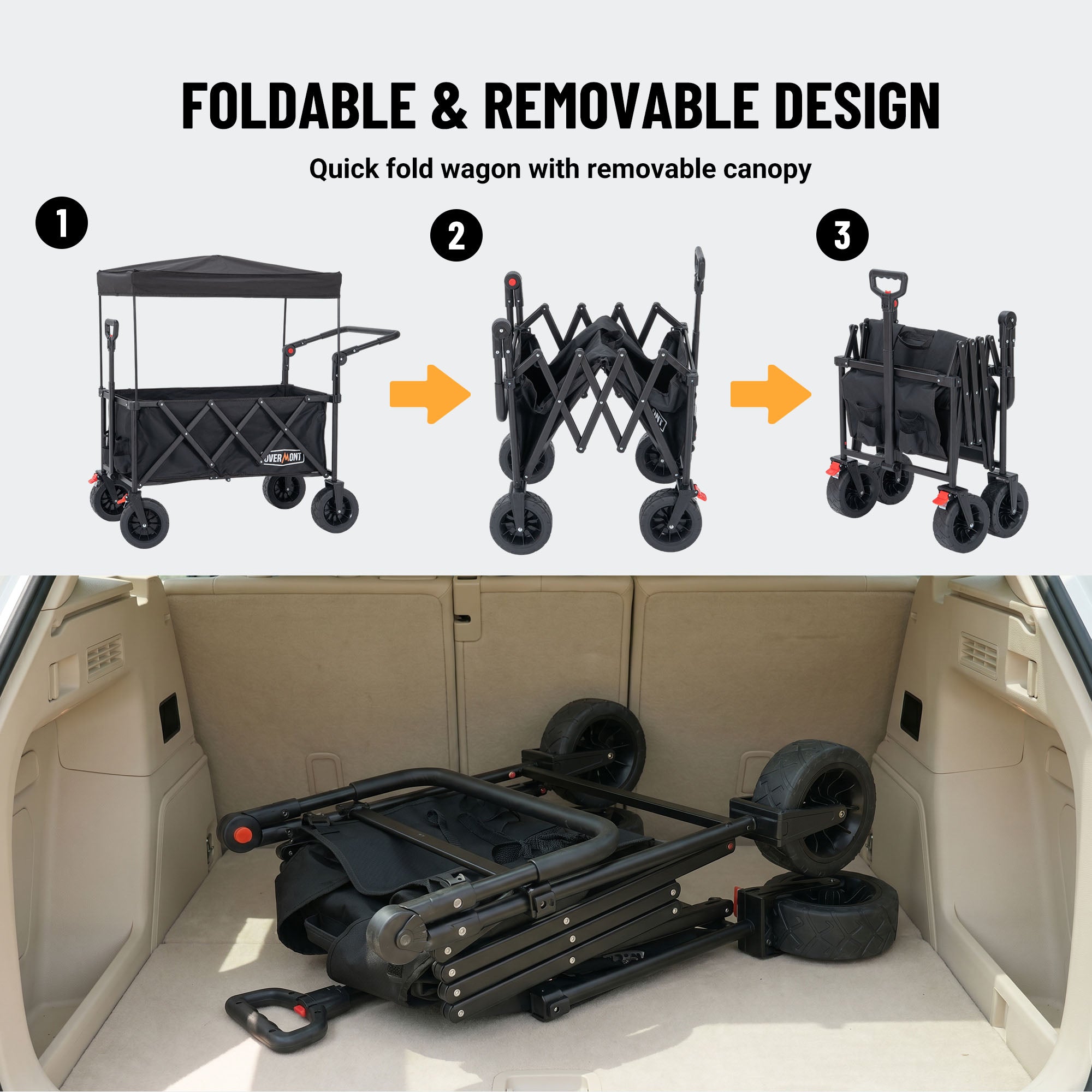 Chariot pliable Overmont 300L