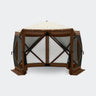Overmont Pop up Gazebo Screen Tent - Dual Open Door - Brown