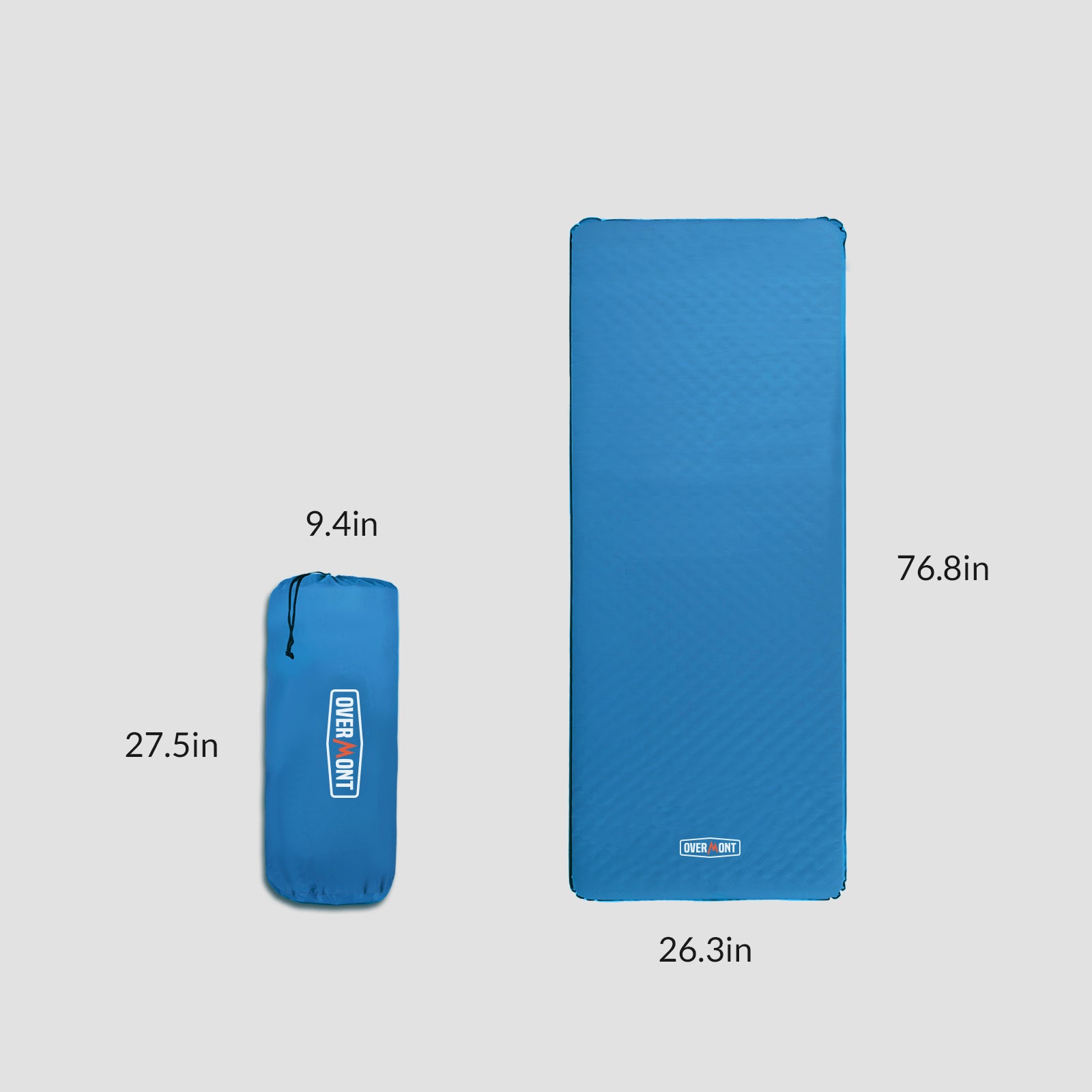 self inflating sleeping pad size