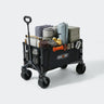 Overmont 120L 3 in 1 Collapsible Wagon Cart - Black
