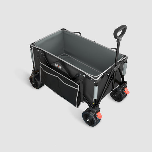 Overmont 150L Collapsible Folding Wagon 3.2In Wheels