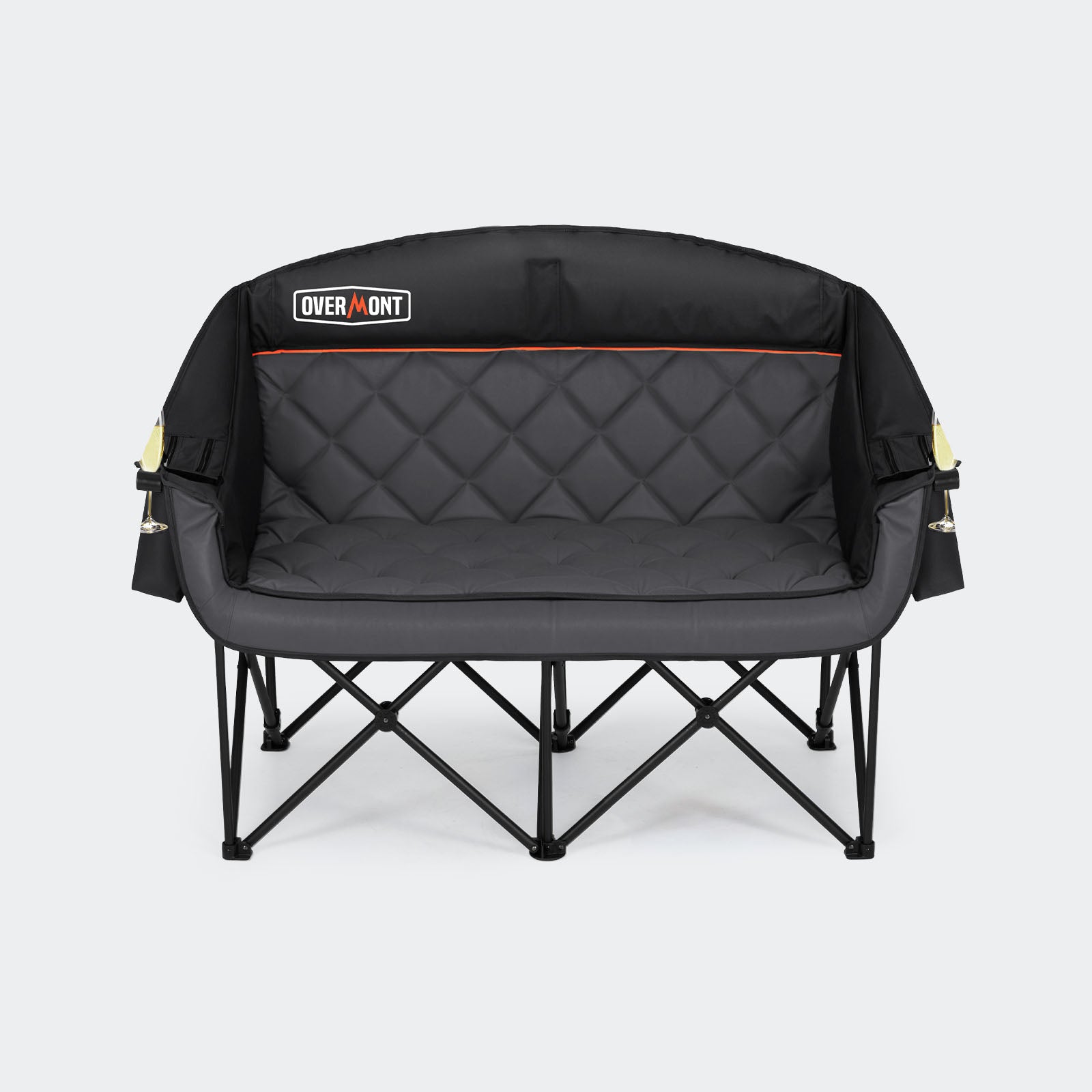 double camping chair black