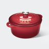 Overmont Enameled Cast Iron Dutch Oven Multiple Sizes and Colors - Cherry Red