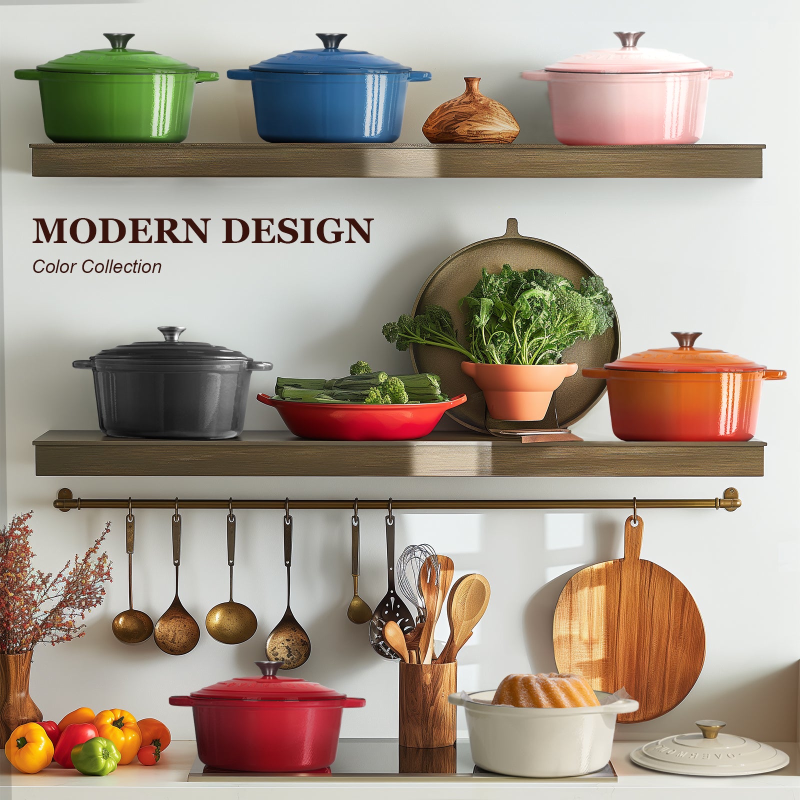 Modern Design Colorful cookware set