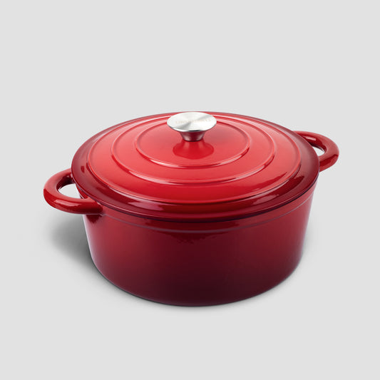 red enameled cast iron 