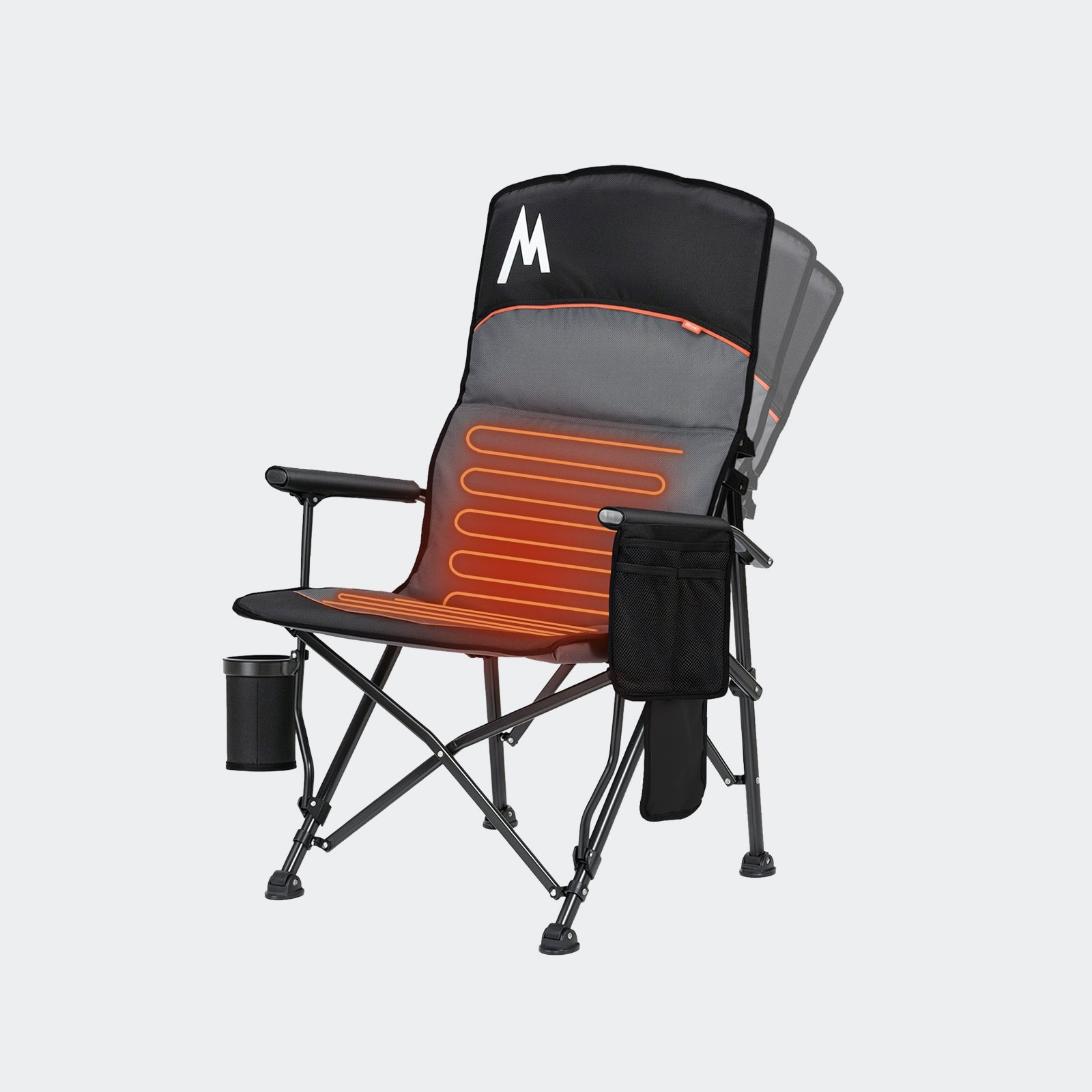 Overmont Heated Adjustable High Back Camping Chair