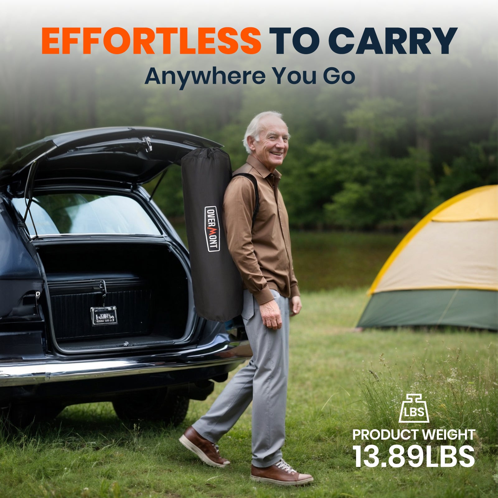 Overmont Heated Adjustable High Back Camping Chair