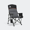 Overmont Back Support Camping Chair for Adults - Black