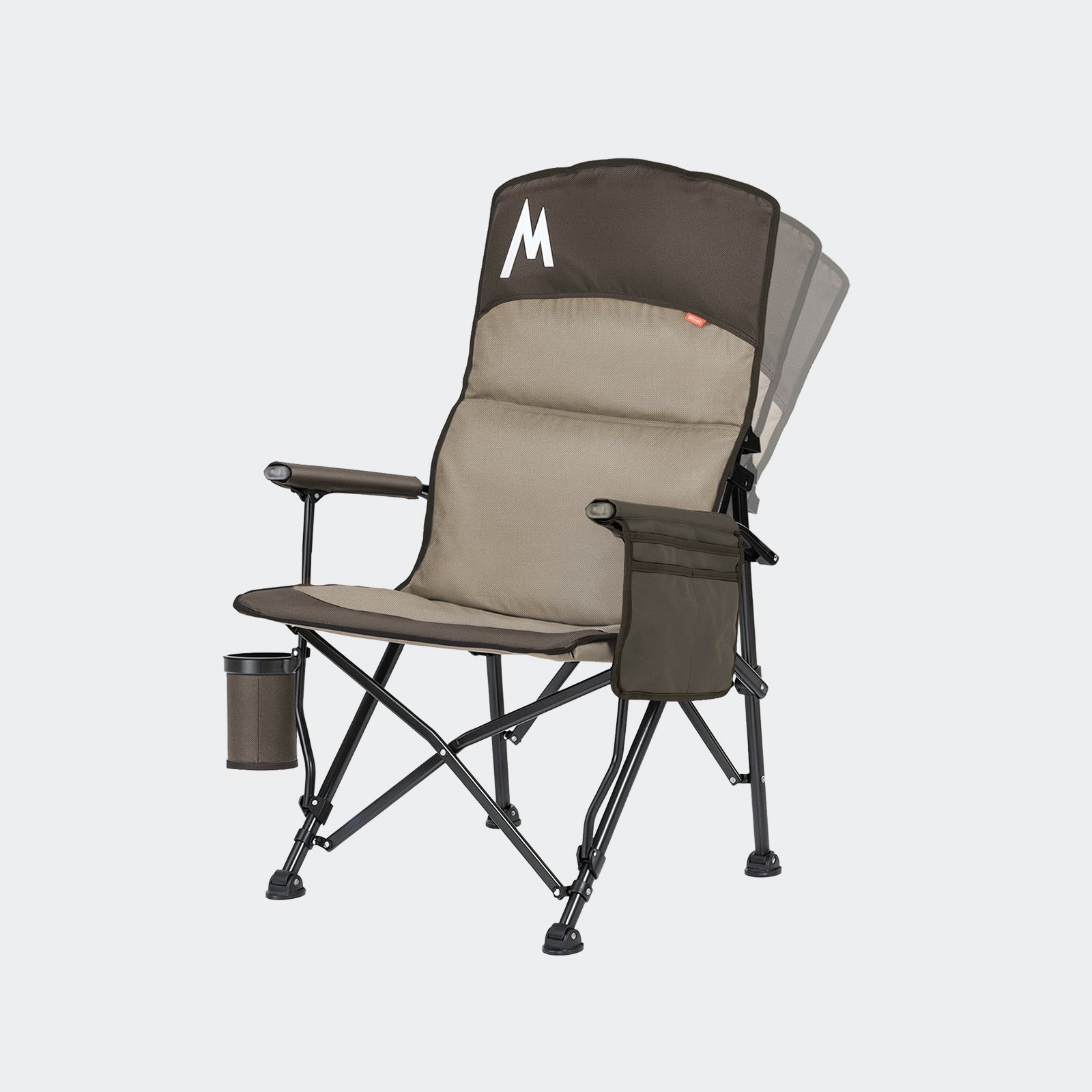 rhino rack campingstuhl Overmont Campingstuhl mit Rückenstütze für Erwachsene – Overmontoutdoor
