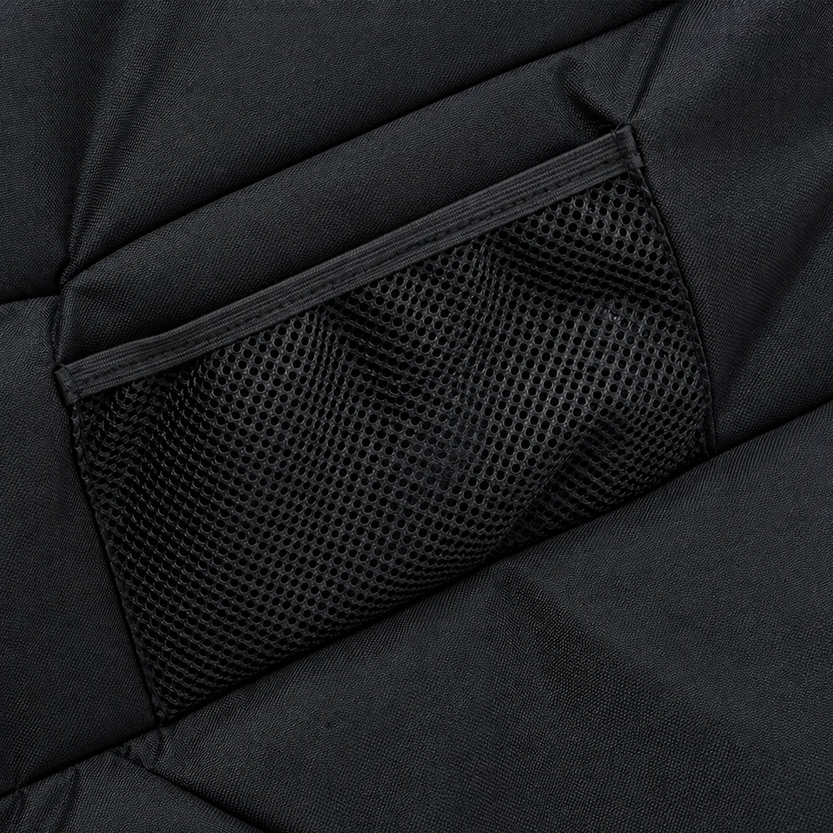Overmont folding rocking camping chair - Mesh storage pocket detail