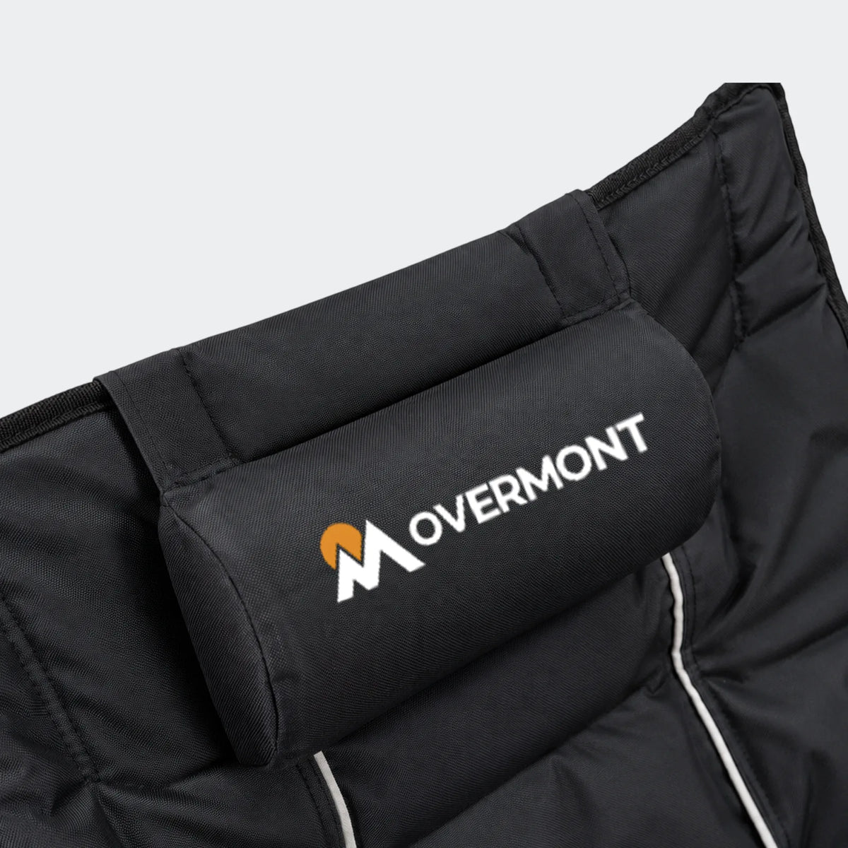 Overmont folding rocking camping chair - Padded head pillow detail