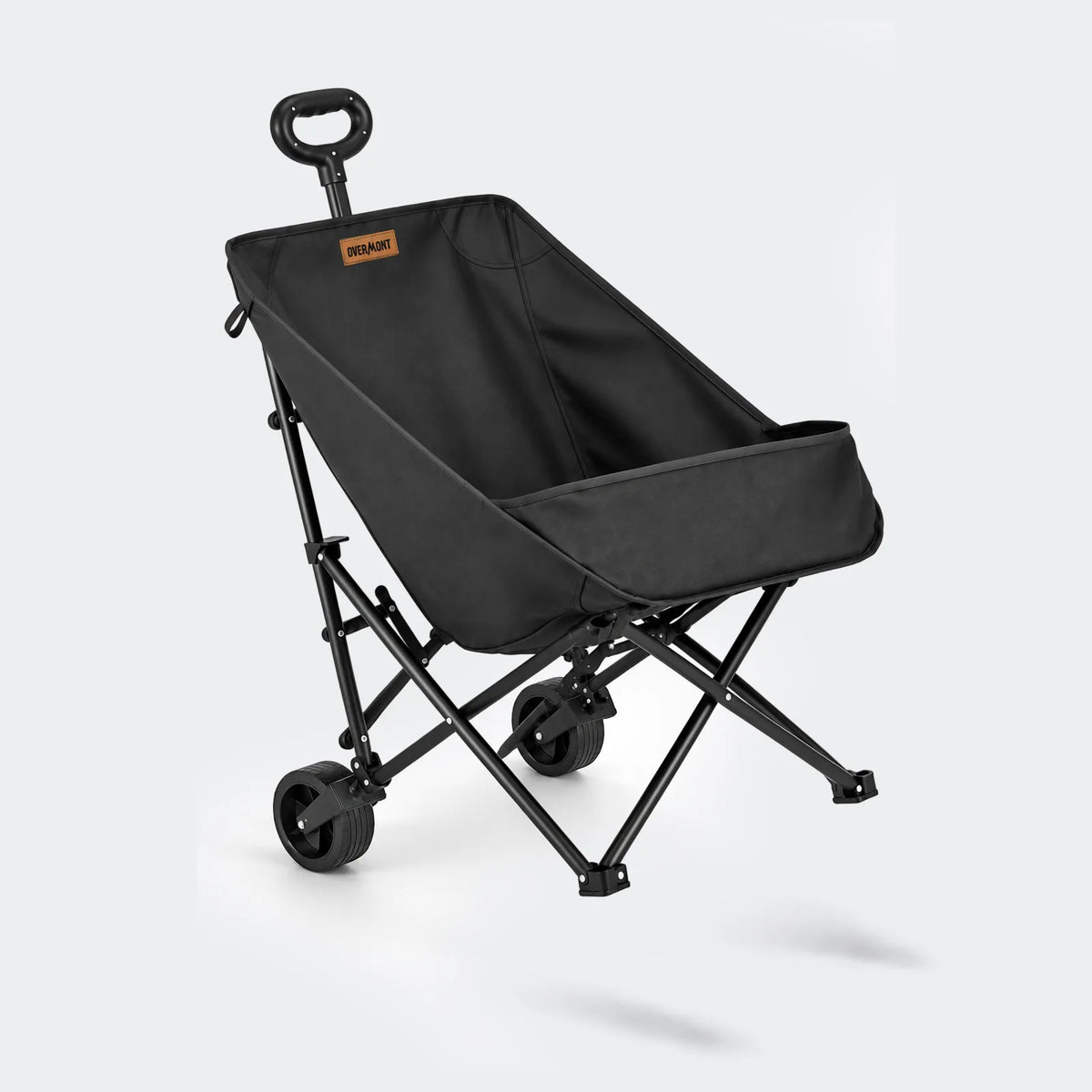 Overmont folding camping chair with wheels - product detail 3