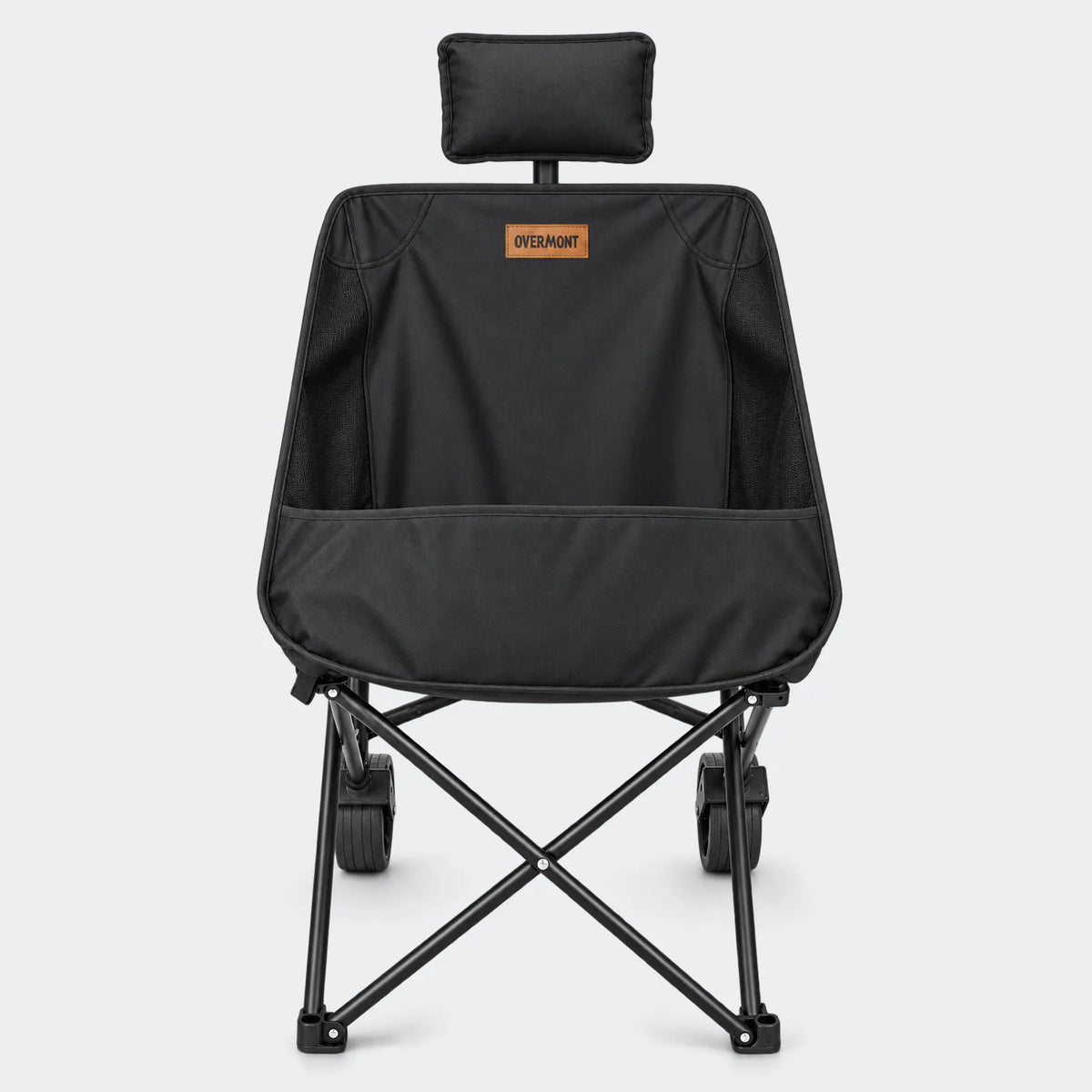 Overmont folding camping chair with wheels - product detail 13
