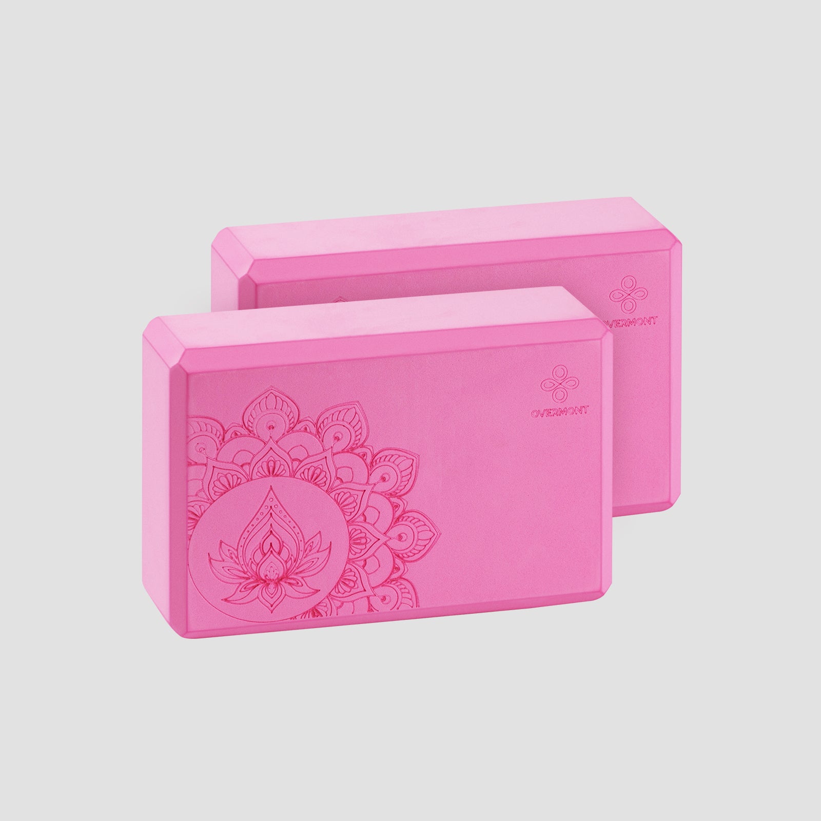 1 pair pink yoga blocks