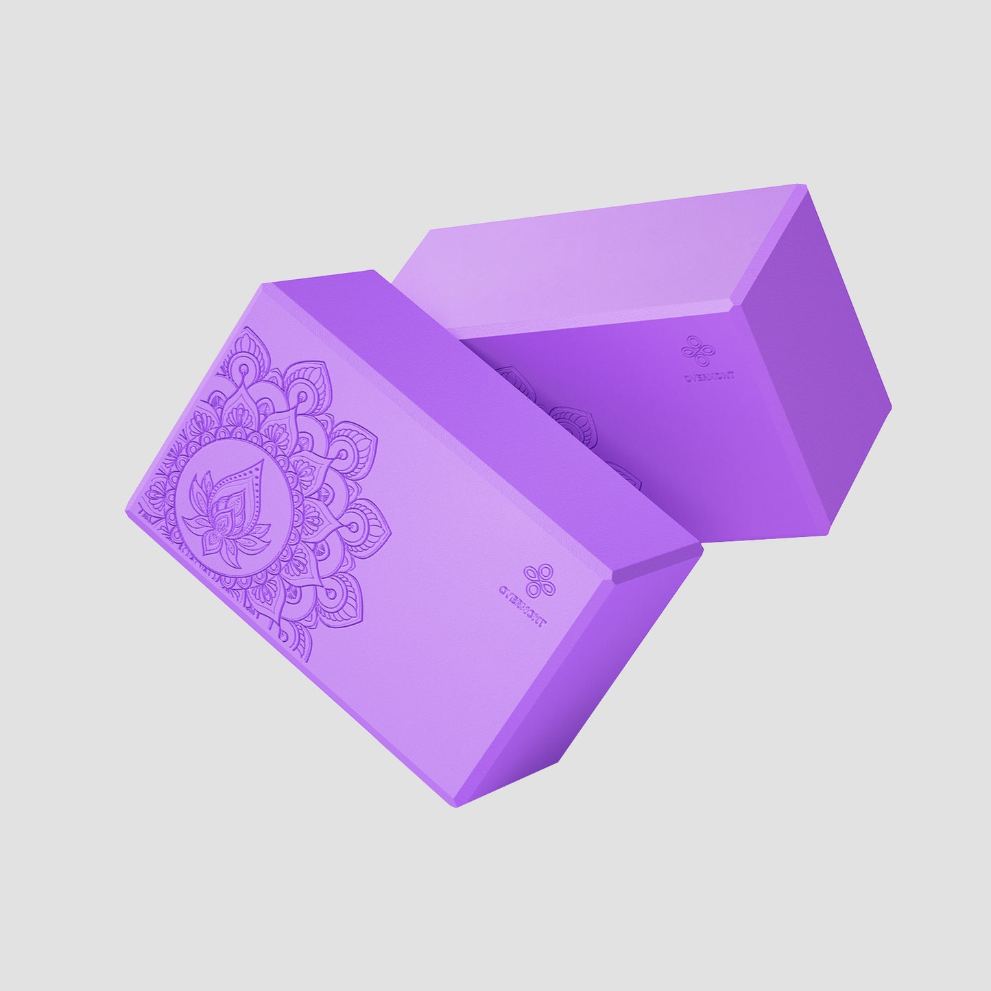 1 pair purple yoga blocks