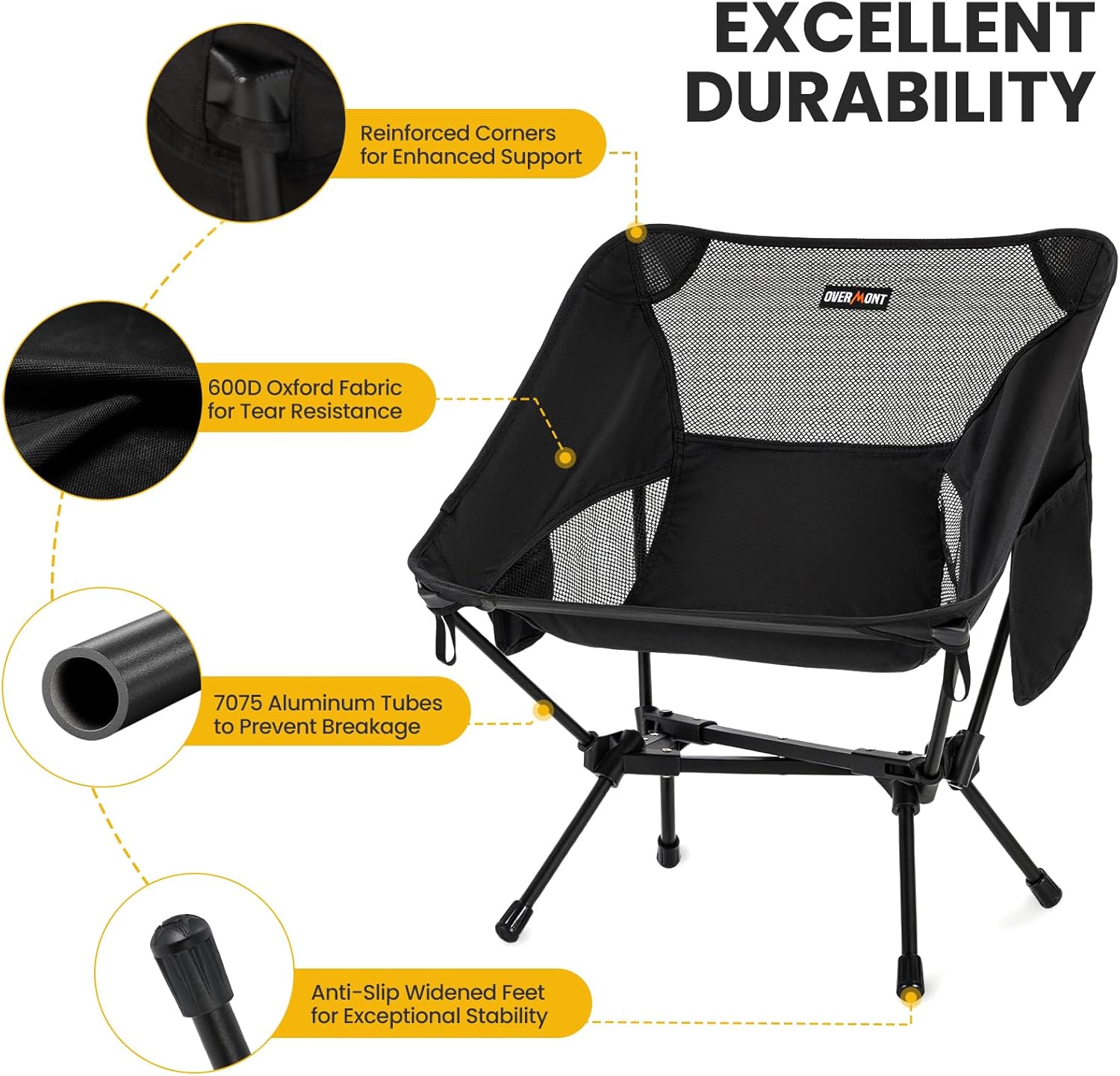 Overmont Ultralight Portable Camping Chair