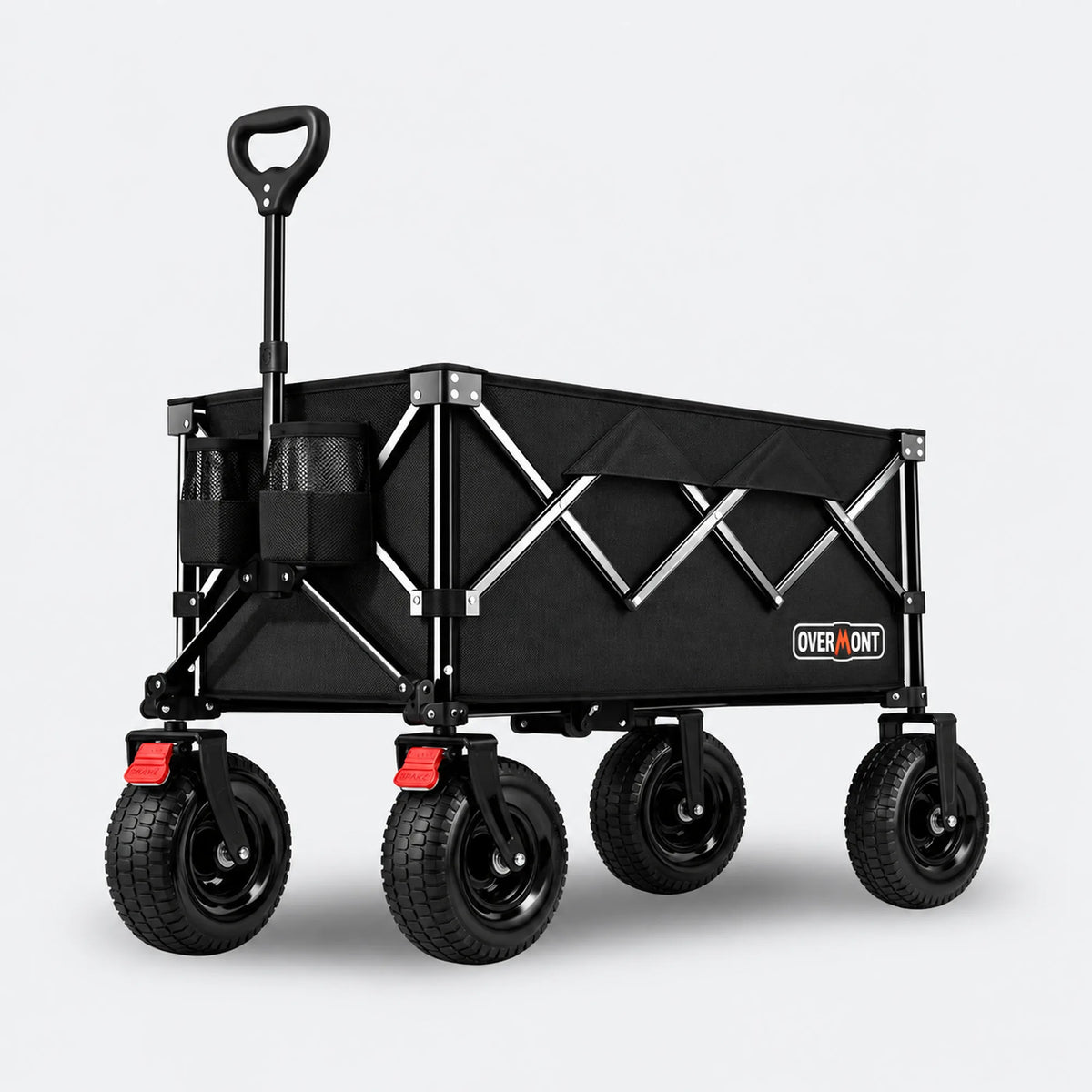 Overmont 200L Beach Wagon with 9" Big Pneumatic Rubber Wheels