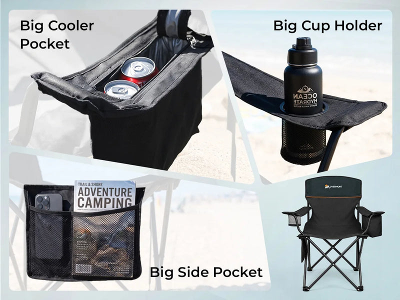 Overmont Lightweight Camping Chair for Adults